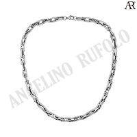 ANGELINO RUFOLO Necklace ดีไซน์ Spiral Chain สร้อยคอ Stainless Steel 316L(สแตนเลสสตีล)คุณภาพเยี่ยม สีเงิน