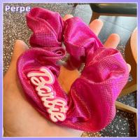 PERPE แฟชั่นสำหรับผู้หญิง ตุ๊กตาบาร์บี้ scrunchie อีลาสติก สีทึบทึบ ยางรัดผม ของใหม่ หางม้าหางม้า เชือกมัดผม สำหรับผู้หญิง