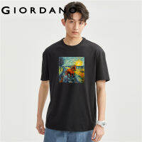 GIORDANO Men Art Series T-Shirts 100% Cotton Print Summer Tee Crewneck Short Sleeve Fashion Casual Comfort Tshirts 91093093