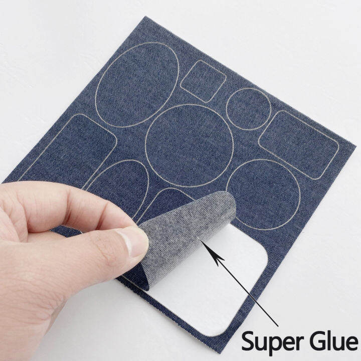 self-adhesive-patch-ผ้าซ่อมกางเกงเข่าเสื้อ-diy-applique-เครื่องแต่งกายกางเกงยีนส์กางเกงเข่าเสื้อผ้าสติกเกอร์ข้อศอก-badge-fabrics