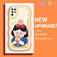 Jlingji เคสสำหรับ Infinix Note 10เคสสำหรับเครื่องดื่มชานมเด็กผู้หญิงดีไซน์ใหม่ครีมคลื่นขอบกันกระแทกแบบใสเนื้อนุ่มเคสมือถือโปร่งใสลายกล้องถ่ายรูปเรียบง่ายอ่อนโยนฝาครอบป้องกัน