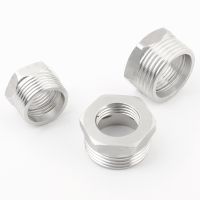 1/4 3/8 1/2 3/4 1 BSP Male To Female Thread Reducer Bushing Pipe Fitting Coupler Connector Adapter Stainless Steel 304