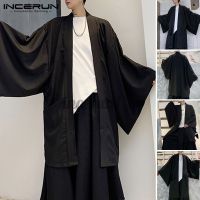 ❀ incerun เสื้อคาร์ดิแกน แขนยาว สไตล์ลําลอง แนวแฟชั่น ทรงหลวม สําหรับผู้ชาย