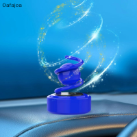 Oafajoa New Car freshener พลังงานแสงอาทิตย์หมุน Double Ring Suspension Car Aroma Diffuser ตกแต่งภายในรถยนต์น้ำหอมตกแต่งอุปกรณ์เสริม