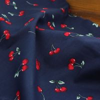 ◎ 145x50cm Fruit Cotton Plain Poplin Fabric DIY Home Furnishing Childrens Wear Cloth Make Summer Dress Skirt Decoration 160g/m