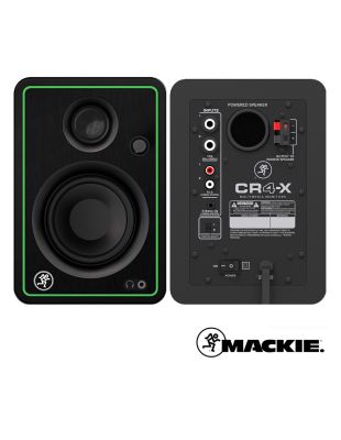 Mackie  CR4-X ลำโพงมอมิเตอร์ 50 วัตต์ ลำโพงสตูดิโอ คุณภาพเสียงระดับสตูดิโอ รองรับทุกย่านเสียง ต่อหูฟังได้ ใช้งานได้ทั้ง PC, Smartphone + แถมฟรีสาย RCA