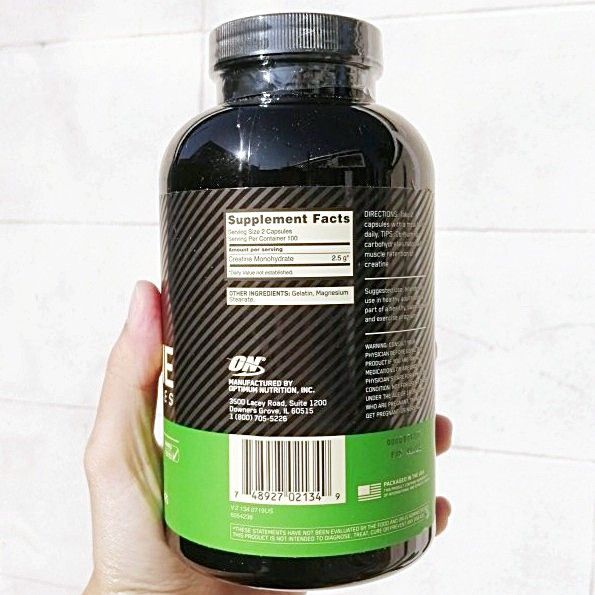 ครีเอทีน-micronized-creatine-2500mg-200-capsules-on-optimum-nutrition-micronized-form-อนุภาคเล็กกว่าปกติ-17-เท่า-latest-version