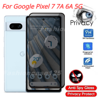 9D กระจกนิรภัยสำหรับส่วนตัว Google Pixel ป้องกัน7 7A 6A 5กรัม Pixel7A Pixel7 Pixel6A 2022ฟิล์มกันรอยป้องกันเต็มพื้นที่ของหน้าจอป้องกันการมองป้องกันฟิล์มติดกระจกเพื่อความเป็นส่วนตัวรอยขีดข่วน