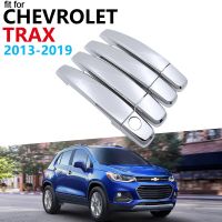 ชุดฝาครอบมือจับโครเมี่ยมหรูหราสำหรับเชฟโรเลต Holden Trax Trax Trax Tracker 2013 2014 2015 2016 2017 2018สติกเกอร์มือจับประตู2019