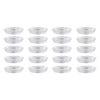 Plant Saucers, 20 Pack of 30cm (12 Inch), Transparent Flower Pot Drip Trays for Indoor &amp; Outdoor Plants Garden Clear