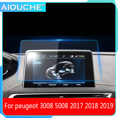 For Peugeot 3008 4008 5008 2017 2018 2019 Car GPS Navigation Screen Hd Tempered Glass Protective Film Scratch-resistant Membrane