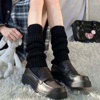 【CW】 Leg Warmers for Punk Socks Goth Y2k Gaiters Knee Knitted Cuffs Ankle Warmer