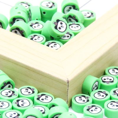 【CW】☬✼☍  50/100pcs Cartoon Polymer Clay Beads Dog Spacer Jewelry Making Diy Accessories