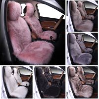 Car Seat Cover Winter Plush Fur Car Seat Protector Auto seat covers Car Seat Covers Fits Most Car Truck SUV or Van For (Pink)