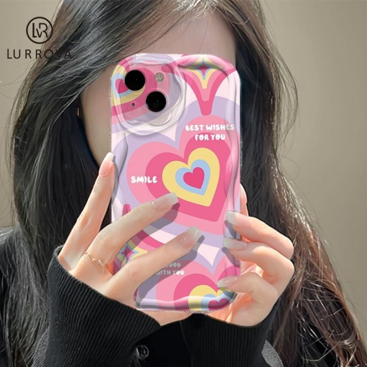 เคส-oppo-a57-a58-a98-a78-4g-a79-a77s-a55-a17-a17k-a16-a15-a54-a93-a95-a96-4f-5f-a76-f9-a12-a3s-a7-a94-reno-pro-a9ไล่ระดับสีสีชมพูสดใสเคสโทรศัพท์ทำจากซิลิโคนรูปหัวใจ