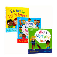 What S worrying you 3 volumes of childrens interpersonal emotion management will you be my friend &amp; how are you feeling hardcover picture book