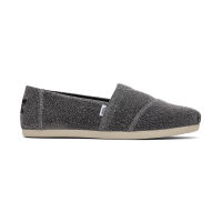 TOMS รองเท้าลำลองผู้หญิง สลิปออน รุ่น Alpargata Forged Iron Sparkle Knit รองเท้าลิขสิทธิ์แท้