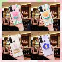 Fashion Design Back Cover Phone Case For TCL 20R 5G/Bremen 5G/20AX 5G TPU foothold phone stand holder cartoon Soft Case