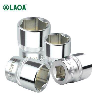 LAOA Taiwan Cina Metrik 1/2 Soket Heksagonal 8-32Mm Kepala Soket Heksagonal Casing Kunci Soket Ratchet