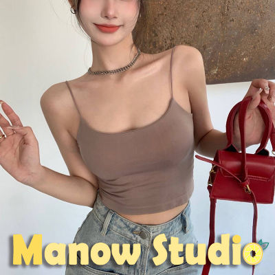 บราสายเดี่ยว เสื้อกล้าม สายเดี่ยว บราสายเดี่ยวแบบสวม สินค้าพร้อมส่ง 1861# Manow.studio