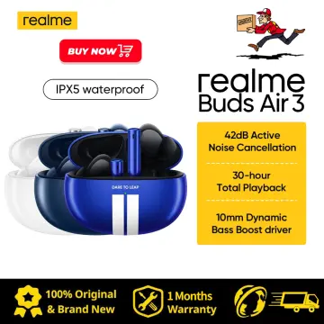 realme buds Air 3 TWS Earphone Bluetooth 5.2 42dB Active Noise Cancellation  AI Wireless Headphone 30