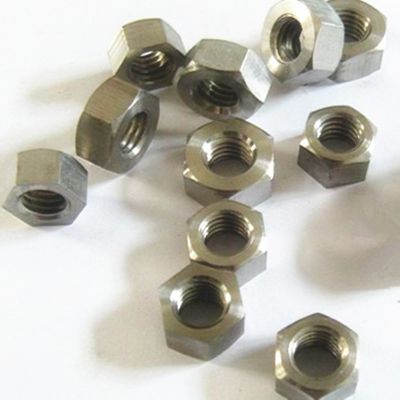 DIN934 GR2 Pure Titanium Hexagon Nut Hex Nuts M1 M1.4 M1.6 M2 M2.5 M3 M4 M5 M6 CNC Machined