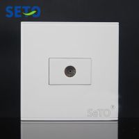 SeTo 86 Type Single Port TV Connector Wall Plate Socket Keystone Faceplate