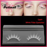 PETINAIL Peralatan Rias สีขาวคอสเพลย์กากบาทหนายาวต่อ Bulu Mata Silang ขนตาปลอมยาวธรรมชาติ