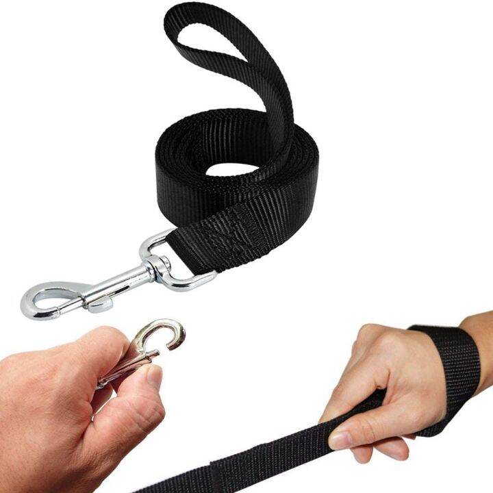 Strong Durable Nylon Dog Training Leash Classic Solid Color Harnesses
