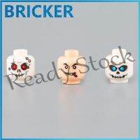 【hot sale】 ◊ B02 Bagged Military Building Blocks Doll Accessories Head Expression City Halloween Skull Small Particle Toy