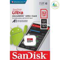 Sandisk Ultra MicroSDHC UHS-I 32GB ความเร็วอ่านสูงสุด 120 MB/s U1 A1 (SDSQUA4-032G-GN6MN)  รับประกัน 10 ปี