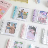 Cute Square Binder Holds 40 Photos Instax Album Cute Photo Album for Stickers Photocard Name Card 3 Inch Mini Photo Album  Photo Albums