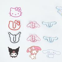 10 pcs/pack cartoon animals cute Paper Clips Kawaii Stationery Metal Clear Binder Clips Photos Tickets Notes Letter