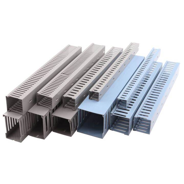 50x30pvc wire trough open c line v installed plastic wire trough wiring
