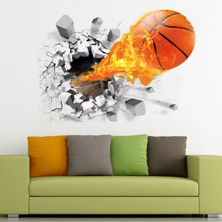 d-basketball-fire-wall-stickers-manufacturers-wholesale-environmental-stickers-creative-new-home-decoration-floor-wall-sweetie-fuel-injectors