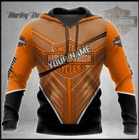 （ALL IN STOCK XZX）  Harley-Davidson Hoodies Mens Long Sleeve 3D Hoodies Hoodies mens, Harley-davidson 025154  (Free customized name logo for private chat, can be changed with or without zipper)