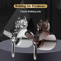【DT】 hot72KM Bulldog Car Air Freshener Pilot Air Outlet Propeller Fragrance Interior Accessories Perfume Diffuser Car Flavoring Supplies !