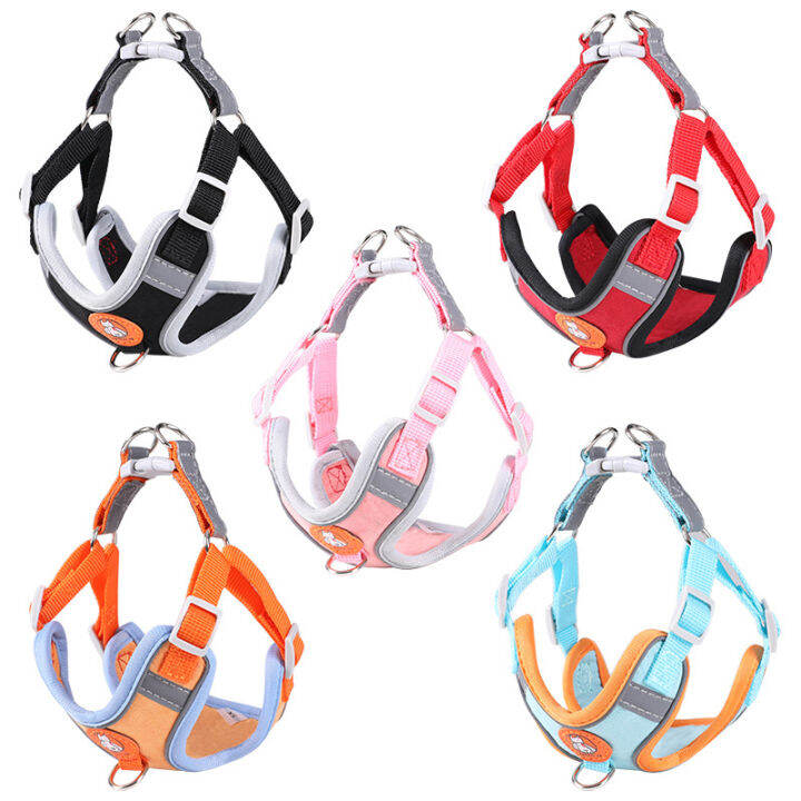 cats-dogs-harness-reflective-adjustable-vest-harness-walking-dog-lead-leash-small-medium-dog-cat-collar-traction-pet-accessories