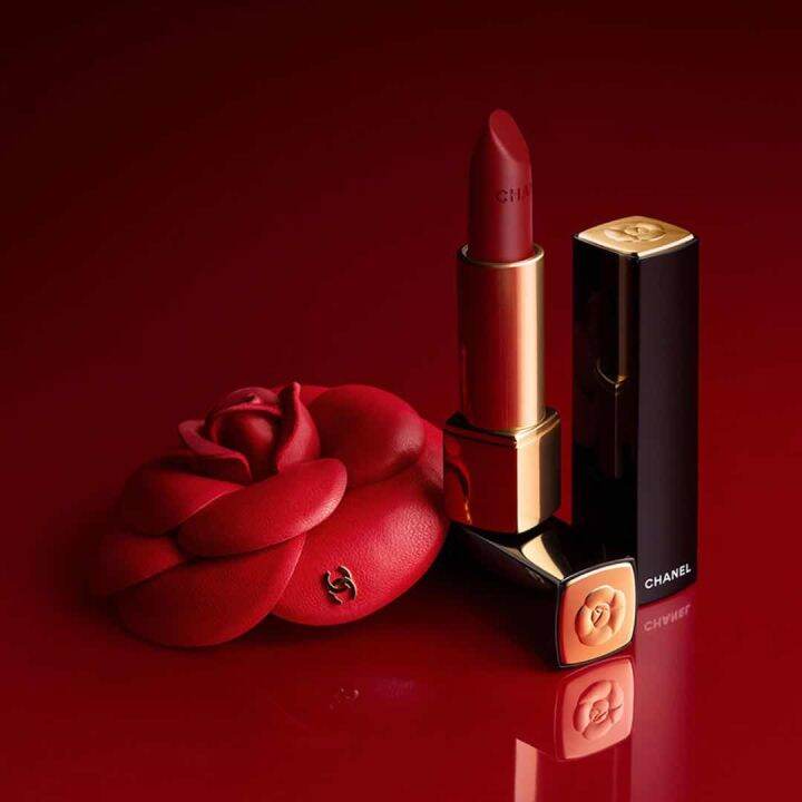 ลิปสติกชาเเนลดอกคามีเลีย-ลิมิเต็ดอิดิชั่นlipstick-chanel-rouge-allure-ลิปสติกเนื้อบางเบา-สีเข้มข้นเด่นชัด-2สียอดนิยม-ลิปสติกขายดีสีสวยเนื้อติดทน