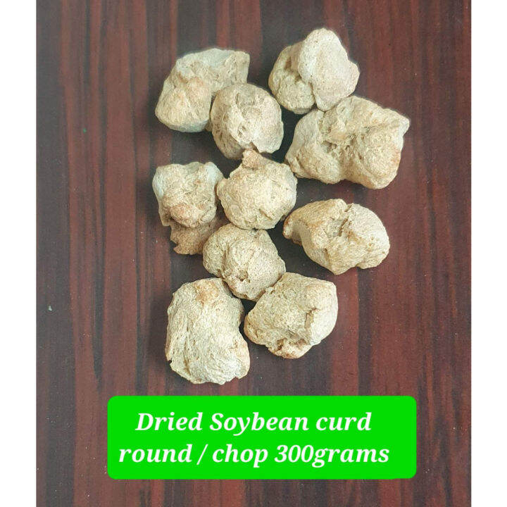 HOT G7KNU Dried Soybean curd round / chunk 300g meat alternative