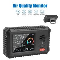 Air Quality Monitor Multifunctional Gas Analyzer Home Office Outdoor TVOC HCHO CO2 Gas Detector Carbon Dioxide Sensor Air Tester