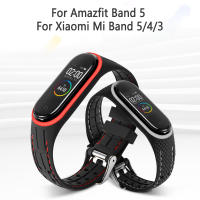 celet For Amazfit Band 5 mi band 6 Strap miband 5 nfc Silicone Wrist Strap For xiaomi mi band 3 4 5 6 Accessories