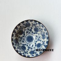 【❖New Hot❖】 wentuj 1ชิ้นถ้วยเครื่องลายครามจีน Wizamony Bue และ Jingdezhen ขาวถ้วยชาถ้วยน้ำชากังฟูชุดชาเซรามิกถ้วยหลักชาดอกไม้