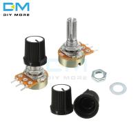 5PCS Potentiometer Resistor Linear Taper Rotary Potentiometer Caps Knob 1K 2K 5K B10K 20K B50K 100K 250K 500K 1M Ohm For Arduino