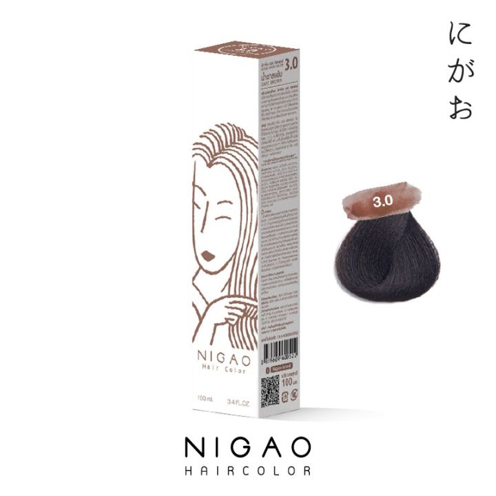 โทนธรรมชาติโฉมใหม่-สีย้อมผม-nigao-นิกาโอะ-ไม่มีแอมโมเนีย-กลิ่นหอม-100มล-กลิ่นไม่ฉุน