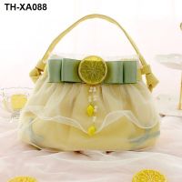 New design bag 2022 single shoulder and pure fresh lemon bags fashionable joker portable oblique cross package