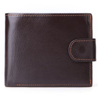 MISFITS Genuine Leather Wallet Men with Coin Pocket Vintage Short Purse For Male Carteira Masculina Card Holder Zipper Money Bag