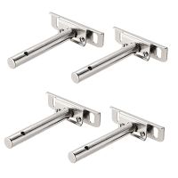 Uxcell 4pcs Invisible Floating Shelf Brackets Adjustable Blind Shelf Floating Support Brackets Concealed Mount for Home Wall DIY