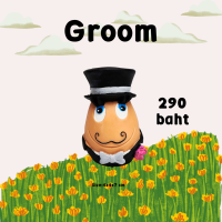 OVO Groom ของเล่นสุนัข ลูกบอลไข่บีบมีเสียง ยางธรรมชาติ เกรดเด็กทารก