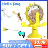 derZ441 ยอดฮิต - / Dog Cat Feeding Interactive Wheel Toys Pet Leaking Food Training Ball Slow Dog Feeder Funny Dog Wheel Pet Products